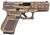 Glock PA195S204BBBWFLAG G19 Gen5 Compact 9mm Luger 4.02 151 Overall Battle Worn Flag Cerakote with Steel with Front Serrations Slide Rough Textured Interchangeable Backstraps Grip  Fixed Sights