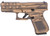Glock PA195S204BBBWFLAG G19 Gen5 Compact 9mm Luger 4.02 151 Overall Battle Worn Flag Cerakote with Steel with Front Serrations Slide Rough Textured Interchangeable Backstraps Grip  Fixed Sights