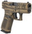GLOCK 43X 9MM PISTOL, BATTLEWORN BRONZE DISTRESSED FLAG - PX4350204-BBBWFLAG