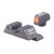 Trijicon 600538 HD Night Sight Set 3Dot Tritium Green with Orange Outline Front Green with Black Outline Rear Black Frame for Most Glock Except MOS Variants