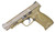 Smith  Wesson 11989 MP M2.0 9mm Luger 5 Barrel 171 Flat Dark Earth Polymer Frame With Picatinny Acc. Rail FDE   Armornite Stainless Steel Slide  No Manual Safety