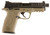 Smith  Wesson 10242 MP Compact 22 LR 3.60 Threaded Barrel 101 Flat Dark Earth Cerakote Frame With Picatinny Acc. Rail Black Aluminum Slide Ambidextrous Manual Safety