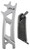 Kershaw SK8TOOLX Kickflip  Stainless Steel - 3.25 Long SilverBlackwash Coating