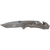 Smith & Wesson -  M&P Clip Folder, Liner Lock, Grey Blade and Grey Handle, Strap Cutter, Ceramic Glass Breaker
