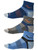 Saucony Inferno Merino Wool Quarter Socks 3 Pack, Blue, L