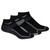 Saucony Unisex Inferno Ultralight Quarter 3-Pack Socks, Black, Size Medium