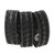 Uncle Mike's Kodra Black Nylon Web Belt Keepers, Set of 4, Snap Close-Card