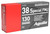Aguila Target & Range 38 Special 130 Grain Full Metal Jacket