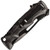 Smith & Wesson Black Ops Serrated Re-Curve Folding Knife Blade, Black