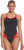 MP Michael Phelps Women's Splice One - Piece Swimsuit, Black/Red - 22