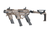 Recover Tactical P-IX+MG PG9 SR20 Metal Front Guard Folding Brace – Tan