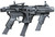 Recover Tactical P-IX+MG PG9 SR20 Metal Front Guard Folding Stock, Black