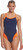 Michael Phelps Splice Mid Back Swimsuit, Navy Blue/Orange, Size 22