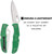 Spyderco Endura 4 VG10 SS Lightweight 3.75" Plain Folding Knife, Green