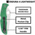 Spyderco Endura 4 VG10 SS Lightweight 3.75" Plain Folding Knife, Green