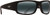 Maui Jim Unisex World Cup Square Sunglasses, Black Matte Rubber