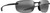 Maui Jim Unisex Hookipa Ultra XLarge Square Sunglasses, Matte Transparent Grey