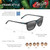Maui Jim Unisex One Way Rectangular Polarized Sunglasses – Black Frame