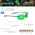 Maui Jim Unisex Polarized Unisex Sunglasses – Green Frame, 63mm