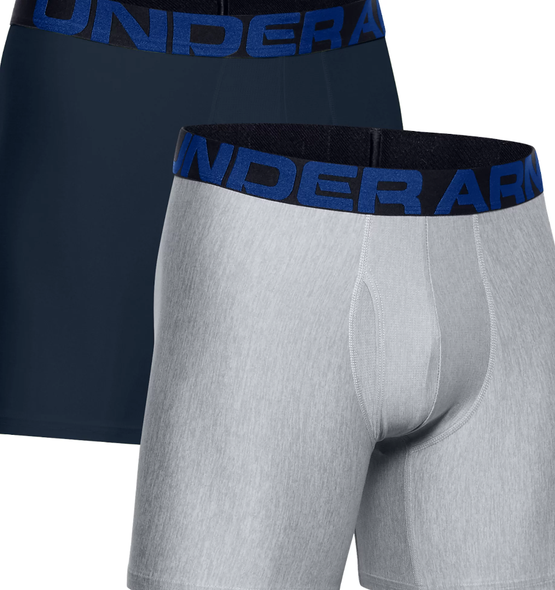 Under Armour Men's UA Tech 6'' Boxerjock Boxer Brief Underwear 2-Pack - 1363619