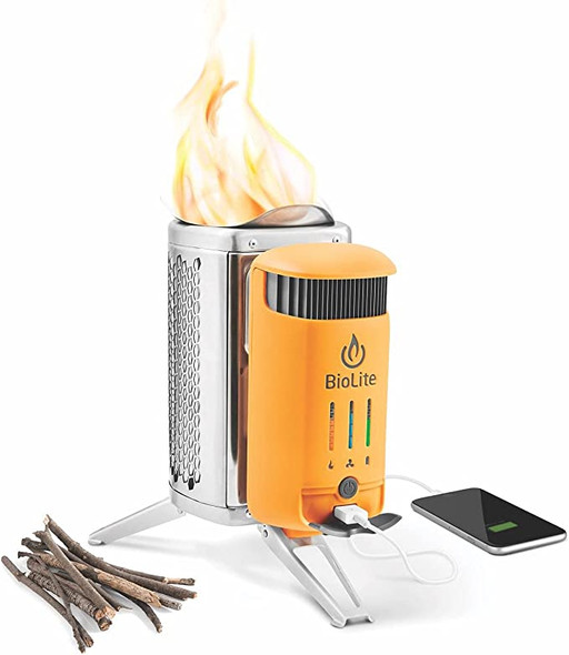 BioLite - CampStove 2 + - Silver and Yellow - CSC0200