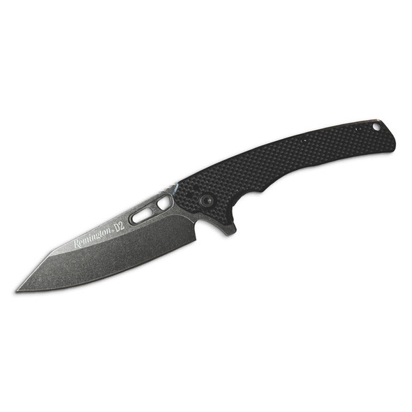 Remington EDC Folding Knife 4" Closed G10 - Stonewashed Coping Blade (Black)