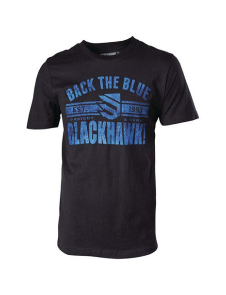 Blackhawk Back The Blue Tee Black