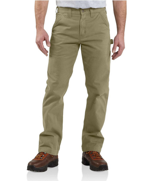 Carhartt Men's Washed Twill Relaxed Fit Work Pant, Dark Khaki