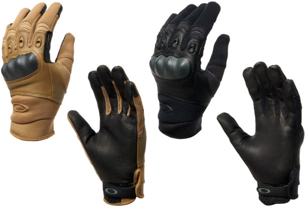 Oakley Factory Pilot Tactical Gloves, Black & Coyote, All Sizes - 94025A