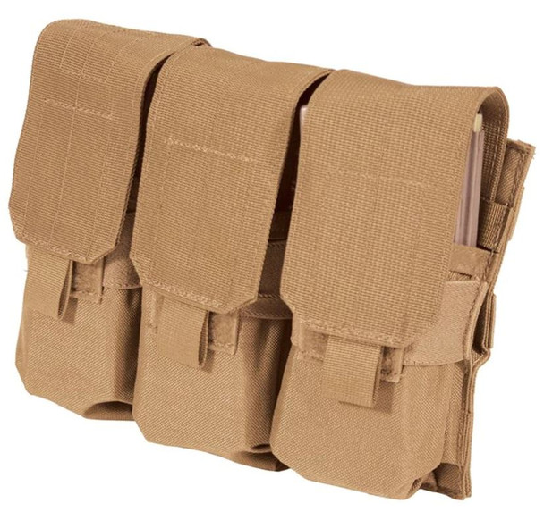 Blackhawk S.T.R.I.K.E. Triple Magazine (Holds 6) Molle C-Tan Pouch - 37CL04CT