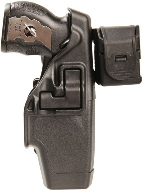 BlackHawk Taser X-26 Serpa Duty Holster, Matte-Finish, Right Hand - 44HT00BK-R