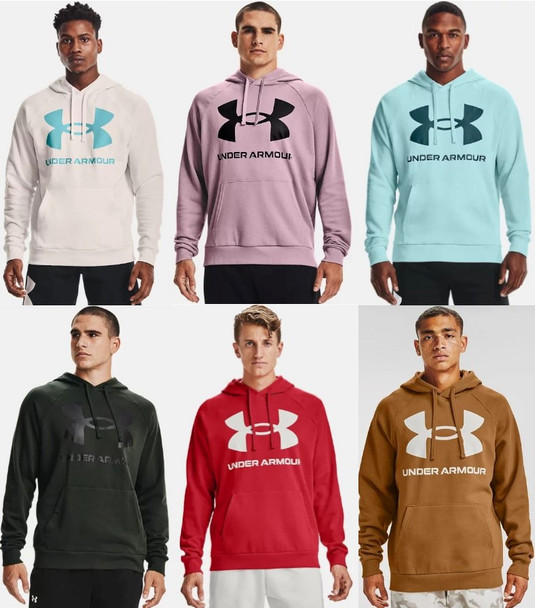 Under Armour Men's UA Rival Fleece Big Logo Hoodie Sweatshirt - 1357093