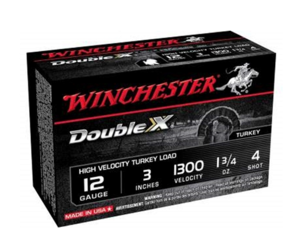 Winchester 12 Gauge Ammunition Turkey STH1234 3" 1-3/4oz #4 1300fps High Velocity Magnum 10 rounds