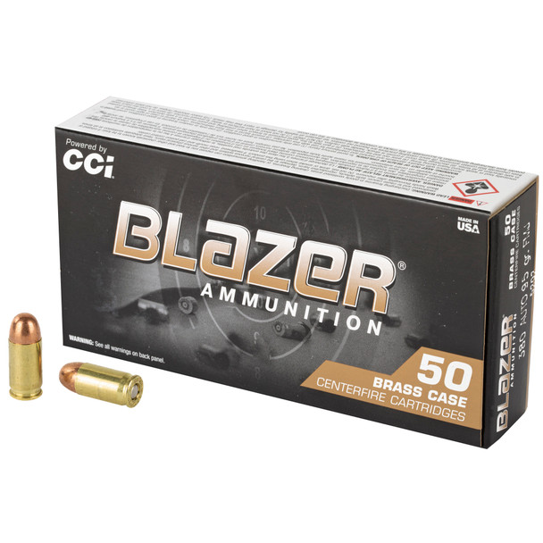 CCI Blazer Brass 5202 380 Auto 95 Grain Full Metal Jacket