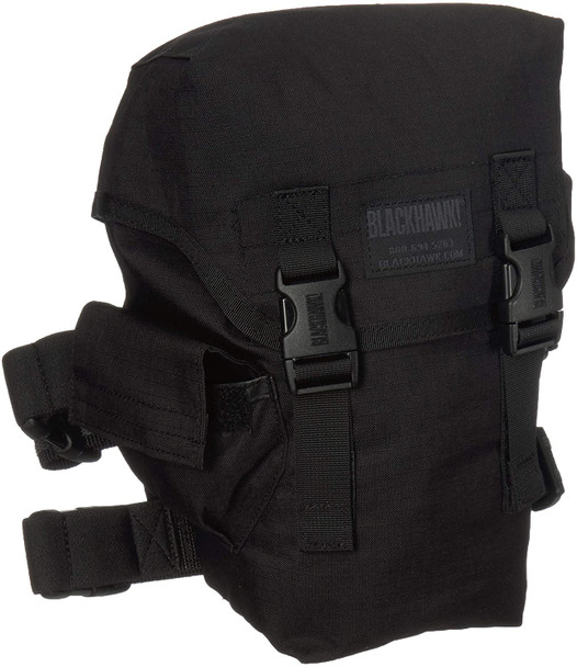 Blackhawk® 56GM03BK - Ultralight Omega Elite™ 9.75" x 6.25" x 5" Black Gas Mask Pouch