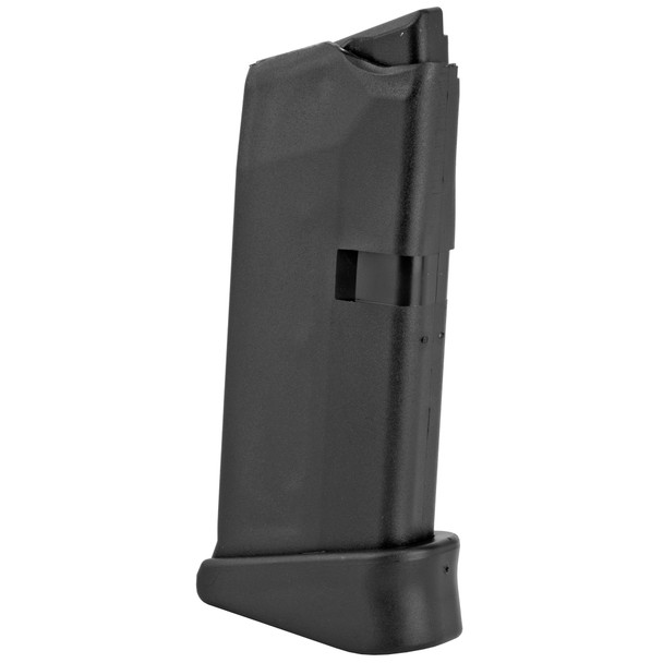 Glock OEM 9mm 6 Round Magazine Fits Glock 43 Black Extended Finger