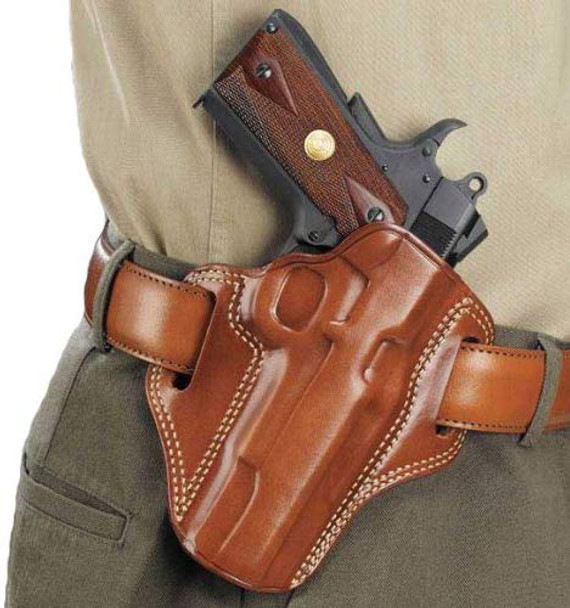 Galco Combat Master Holster for 1911 5-In Colt, Kimber, Para, Springfield Tan LH