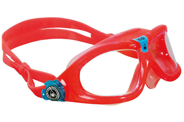 Aqua Sphere Seal Kid 2 Swim Goggles w/ Clear Lens (Coral/Aqua) - MS162131