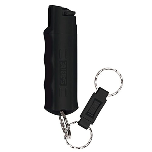 SABRE RED Campus Safety Pepper Gel - Pepper Spray for College Students -Black Key Case with Quick Release