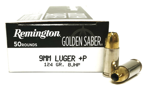 Remington Golden Saber 9mm 124gr +P Bonded Jacketed Hollow Point