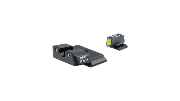 Trijicon 600721 HD Night Sight Set 3Dot Tritium Green with Yellow Outline Front Green with Black Outline Rear Black Frame for SW MP Shield MP Shield M2.0 Except MP Shield EZ 380