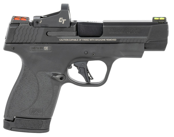 Smith  Wesson 13251 Performance Center MP Shield Plus 9mm Luger 4 101131 Black Matte Black Armornite Stainless Steel Slide Black Polymer Grip No Manual FO Sights Crimson Trace Red Dot
