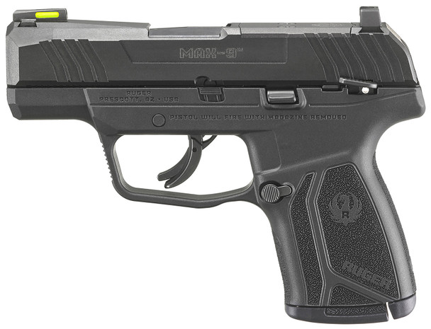 Ruger 9mm 3" Barrel, Black Oxide, Black Polymer Grip Pistol - 10Rd