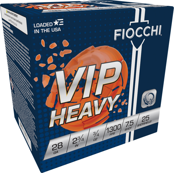 Fiocchi Exacta Target VIP Heavy 28 Gauge 2.75" 3/4 oz 7.5 Shot