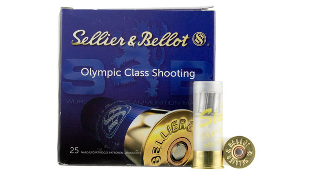 Sellier & Bellot SB12SLUG Shotgun 12 Gauge 2.75" 1 oz Rifled Slug Shot 25 Per Box/ 10 Case