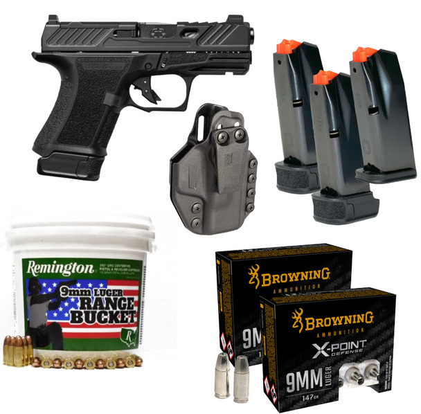 Shadow System CR920 Elite 9mm Pistol Package Deal 3 Mags, Holster, 350rds 9mm FMJ, 40rds 9mm HP
