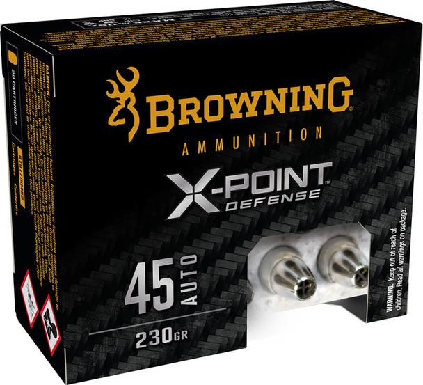 Browning X-Point 45 ACP 230 Grain Hollow Point Ammunition