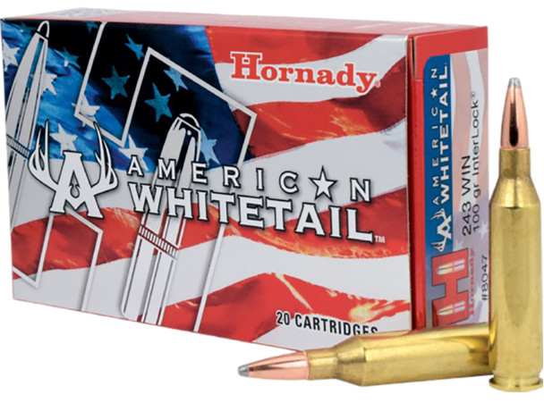 Hornady American Whitetail .243 Winchester 100 Grain BTSP InterLock