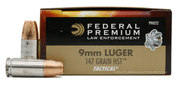 Federal Premium 9mm Luger 147 Grain HST Jacketed Hollow Point