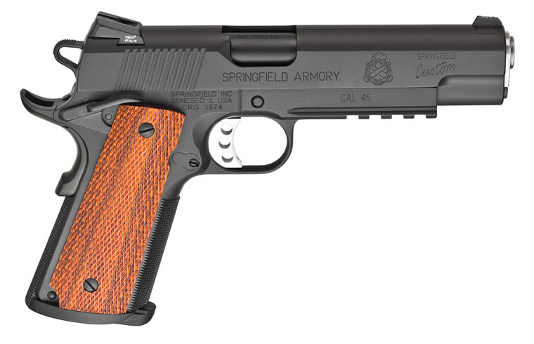 1911 Professional Light Rail Handgun .45 ACP Black